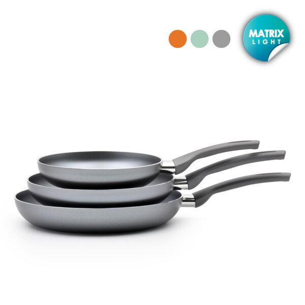 Conjunto Indução 3 Frigideiras Matrix Light