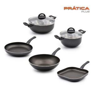 Trem Cozinha Indução 5 Peças Prática Plus