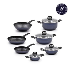 Trem Cozinha Indução 7 Peças Lady Blue F.I.T.