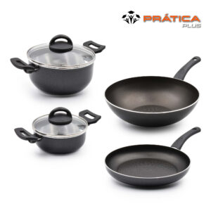 Trem Cozinha Indução 4 Peças Estudantes