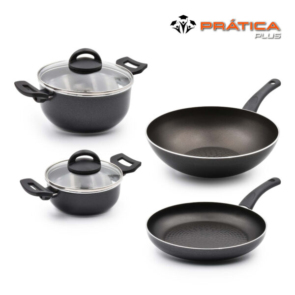 Trem Cozinha Indução 4 Peças Estudantes