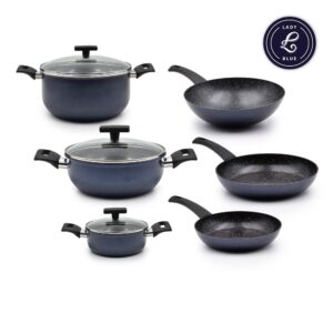 Trem Cozinha Indução 6 Peças Lady Blue F.I.T.