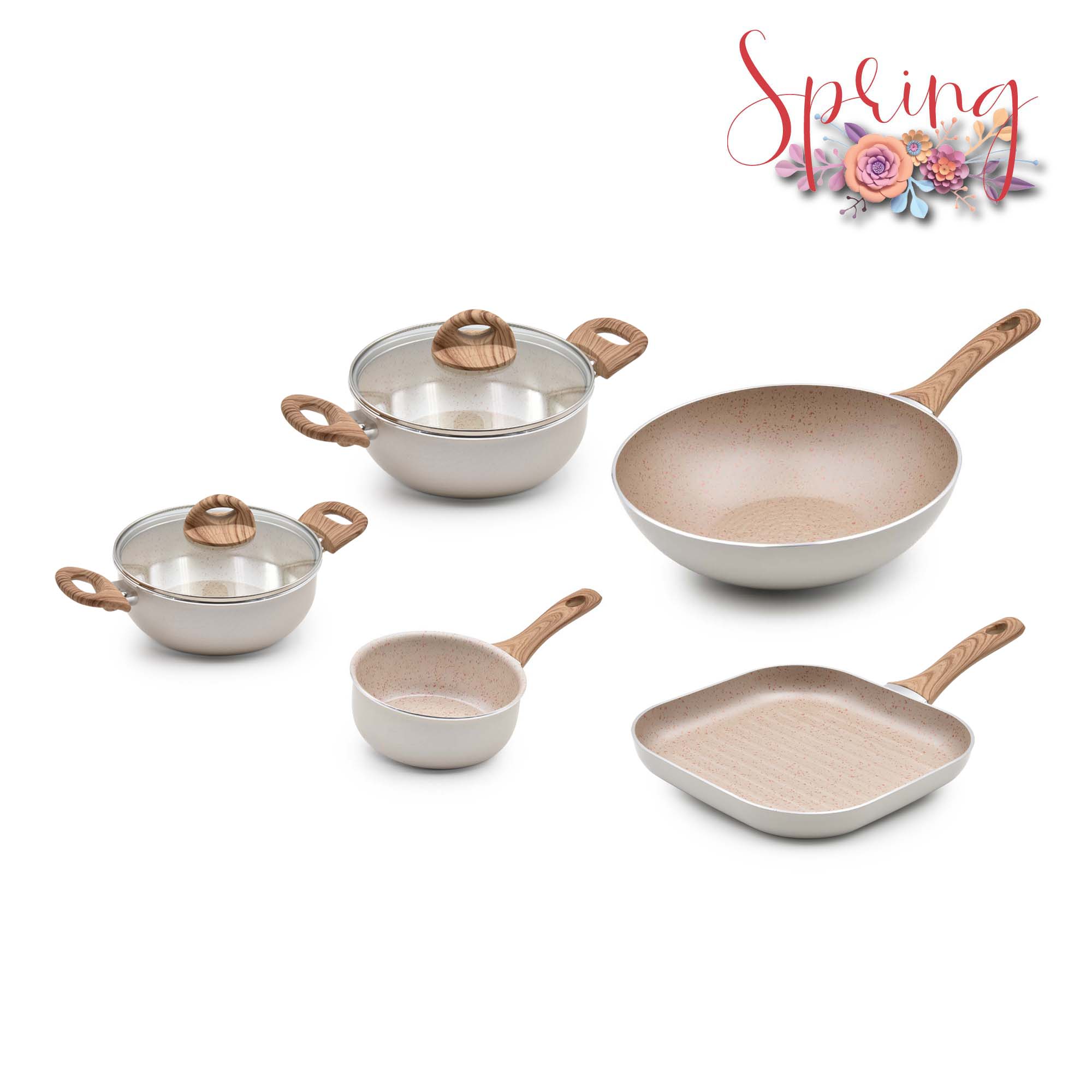 Trem Cozinha Indução 5 Peças Spring