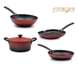 Trem de Cozinha Indução 4 Peças Fogo