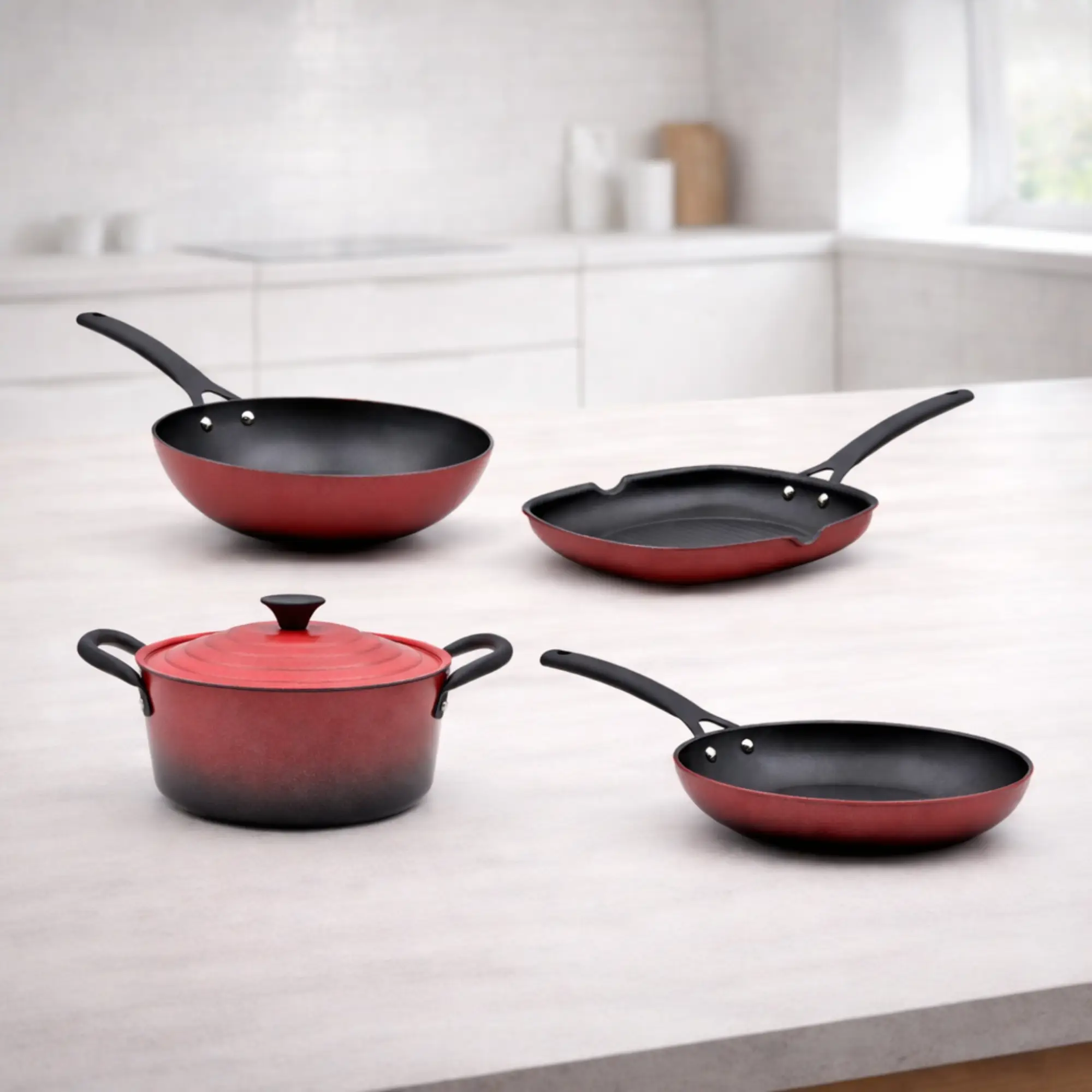 Trem de Cozinha Indução 4 Peças Fogo - Image 2