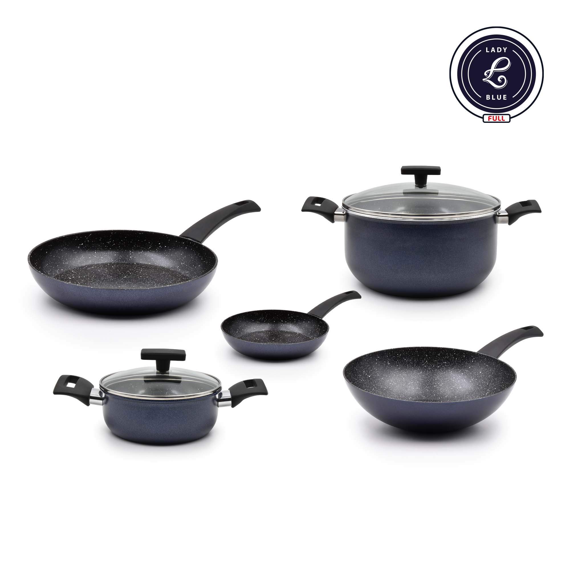 Trem Cozinha Indução 5 Peças Lady Blue F.I.T.