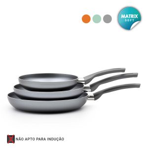 Conjunto 3 Frigideiras Matrix Soft
