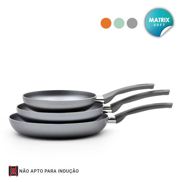 Conjunto 3 Frigideiras Matrix Soft